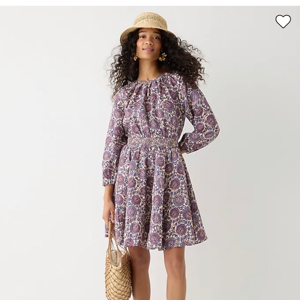 Palermo  smocked waist mini dress